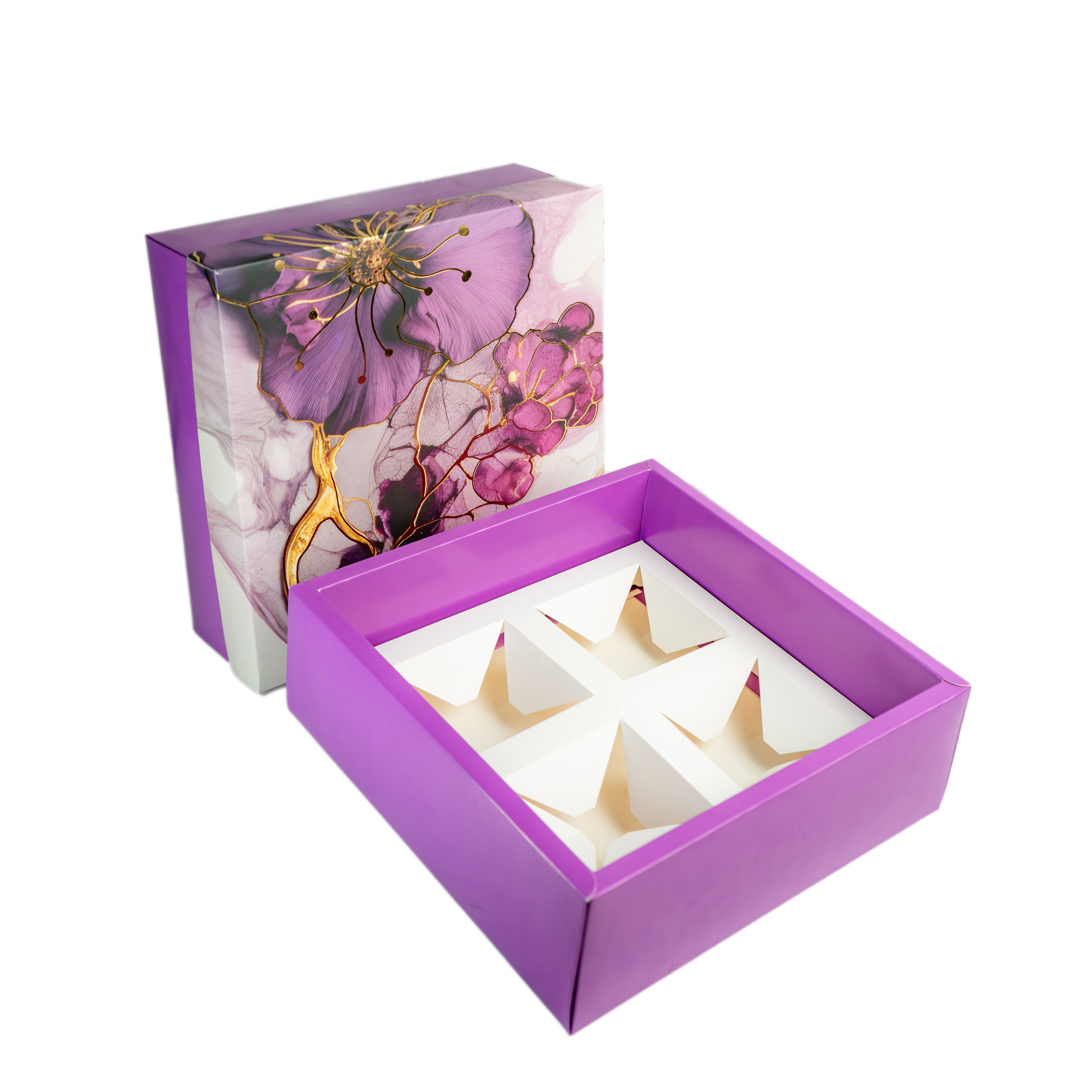HAMPER BOX WITH TOP LID AND BOTTOM TRAY (10*10*3.75 INCH) (BK-92-P)