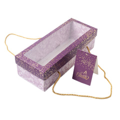 3 Jar Hamper Box With Window And Rope Handle (10*3.5*3 Inch) (BK-99-PL)