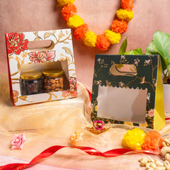 2 Jar Bag With Window and Handle (7.5*8*3.5 Inch) BK-58-EB