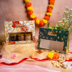 3 Jar Bag With Window and Handle (10.5*8*3.5 Inch) BK-59-EB