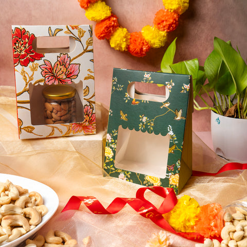 1 Jar Bag With Window and Handle (5.75*8*3.5 Inch) BK-57-MM