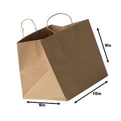 Brown Kraft Paper Bag-(10*9*9 Inch) (PB-1)