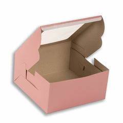 Peach Half Kg Cake Box With Window 8*8*4 Inch (BK-1-PW2)