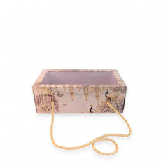 2 Jar Hamper Box With transparent lid And Rope Handle (6.5*3.5*3 Inch) (BK-104-EW-DL)