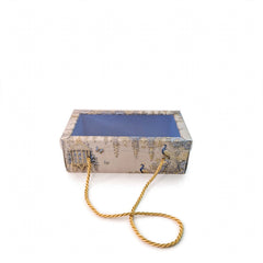 2 Jar Hamper Box With transparent lid And Rope Handle (6.5*3.5*3 Inch) (BK-104-EW-PB)