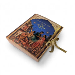 Diwali Book Style Ribbon Gift Box (10*8*3.25 Inch) (BK-105)