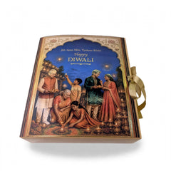 Diwali Book Style Ribbon Gift Box (10*8*3.25 Inch) (BK-105)