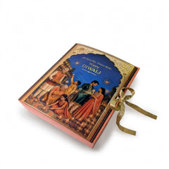 Diwali Book Style Ribbon Gift Box (10*8*3.25 Inch) (BK-105)