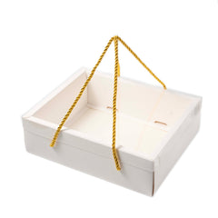 Hamper Box With Top PVC Transparent Lid And Bottom Tray With Rope Handle (9*7*3 Inch) (BK-30 LD)