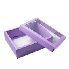Hamper Box With Top Window Lid And Bottom Tray (9*7*3 Inch) (BK-30 TB)