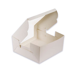 White Tall Cake Box With Full Window 12*12*6 Inch (BK-40)