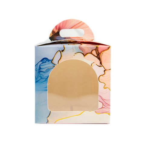 1 Jar Box With Window And Handle (3.5*3.5*3.5 Inch) BK-51-DBL