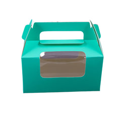 2 Jar Box With Window and Handle (3.5*7*3.5 Inch) Pink, Blue (BK-52)