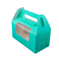 2 Jar Box With Window and Handle (3.5*7*3.5 Inch) Pink, Blue (BK-52)