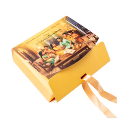 RIBBON CHOCOLATE BOX-RAKSHA BANDHAN DESIGN (7.5*6*2 INCH) (BK-94-RB-CHROME)