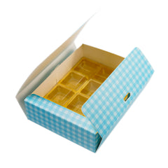 12 CAVITY RIBBON CHOCOLATE BOX-ITS A BOY (7.5*6*2 INCH) (BK-95-BY-BABY BLUE)
