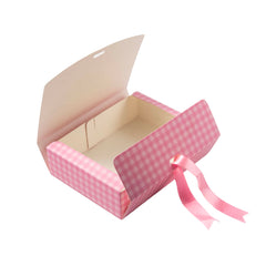 12 CAVITY RIBBON CHOCOLATE BOX-ITS A GIRL (7.5*6*2 INCH) (BK-95-GL-BABY PINK)