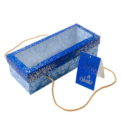 3 Jar Hamper Box With Window And Rope Handle (10*3.5*3 Inch) (BK-99-DB)