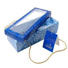 3 Jar Hamper Box With Window And Rope Handle (10*3.5*3 Inch) (BK-99-DB)