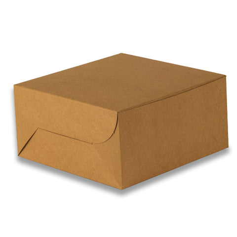 Brown Kraft Half Kg Cake Box 8*8*4 Inch (BK-1-BNW)