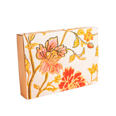 6 CAVITY SLIDER CHOCOLATE BOX WITH PRINTED SLEEVES AND GOLDEN TRAY (14*9.5*3 CM) (CK-1-MM)