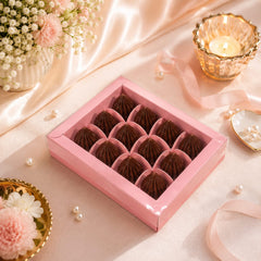 12 Cavity Chocolate Box/Candle Box with Transparent Lid- 6.5*5*1.5 Inch (CK-18)