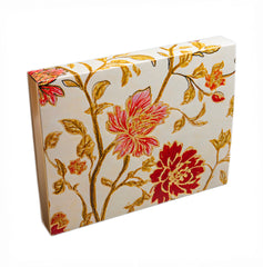 12 CAVITY SLIDER CHOCOLATE BOX WITH PRINTED SLEEVES AND GOLDEN TRAY (19*14.4*3 CM) (CK-3-MM)