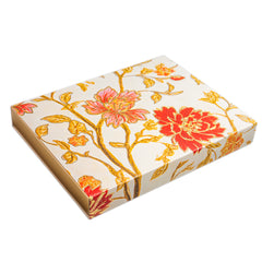 12 CAVITY SLIDER CHOCOLATE BOX WITH PRINTED SLEEVES AND GOLDEN TRAY (19*14.4*3 CM) (CK-3-MM)