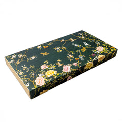 18 CAVITY SLIDER CHOCOLATE BOX WITH PRINTED SLEEVES AND GOLDEN TRAY (28*14*3 CM) (CK-4-EB)