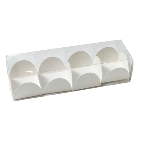 4 PC PVC TRANSPARENT BOX WITH PAPER CAVITY-6.5*1.75*1.75 INCH (CN-11)
