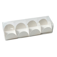 4 PC PVC TRANSPARENT BOX WITH PAPER CAVITY-6.5*1.75*1.75 INCH (CN-11)
