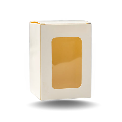 Jar Candle Box with Window-White-2.75*2.75*4 Inch (CN-3)