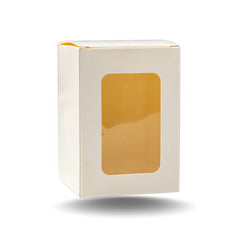 Jar Candle Box with Window-White-2.75*2.75*4 Inch (CN-3)