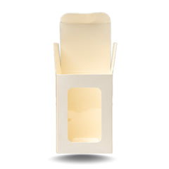 Jar Candle Box with Window-White-2.75*2.75*4 Inch (CN-3)