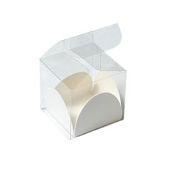 1 PC PVC TRANSPARENT BOX WITH PAPER CAVITY-1.75*1.75*1.75 INCH (CN-8)