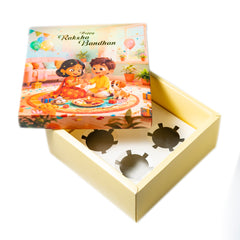 HAMPER BOX WITH TOP LID AND BOTTOM TRAY (8*8*3.75 INCH) (BK-91-RB-CHROME)