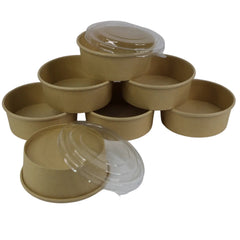 500 ML PAPER TUB WITH LID BROWN KRAFT ( Tub-500 )
