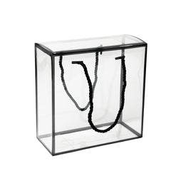 TRANSPARENT PVC HAMPER BAG WITH ROPE HANDLE - 8*3.5*8 INCH (PVC-HB02)