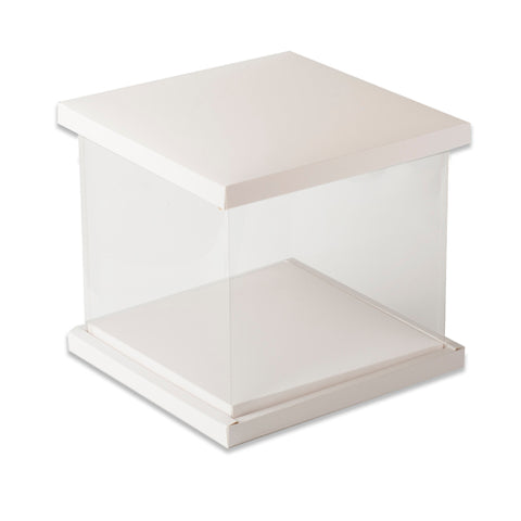 White & Black Full Display Tall Cake Box-12*12*11 Inch (TCB-3-W11)