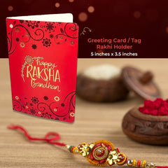 Rakhi Card | Tag | Rakhi Holder- (TG-2-RED)