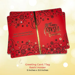 Rakhi Card | Tag | Rakhi Holder- (TG-2-RED)