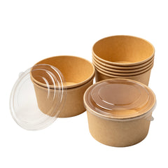 1000 ML PAPER TUB WITH LID BROWN KRAFT ( Tub-1000 )