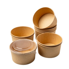 1000 ML PAPER TUB WITH LID BROWN KRAFT ( Tub-1000 )