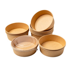500 ML PAPER TUB WITH LID BROWN KRAFT ( Tub-500 )