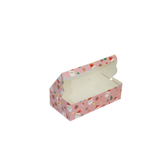 Christmas 2 Pc Brownie Box- Pink Santa (6.25*3*1.75 Inch) (BK-6 PS)